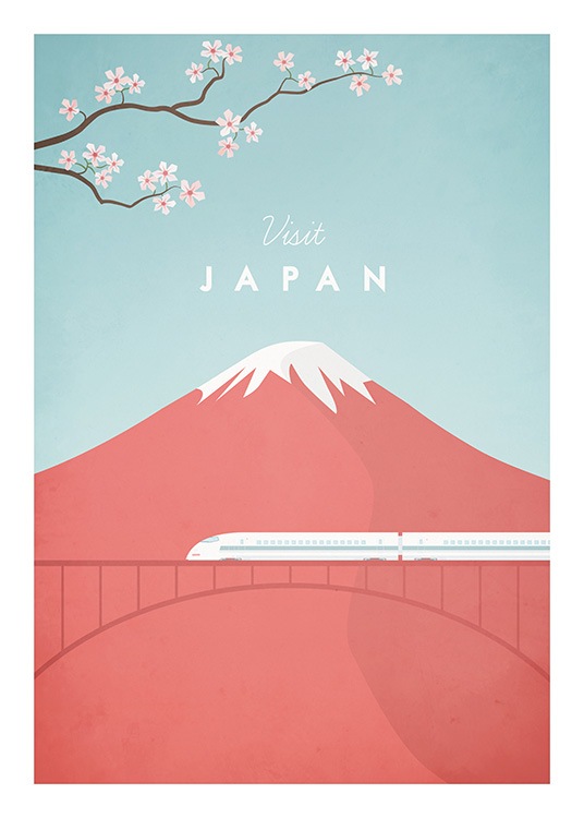 Visit Japan Poster / Natuurmotieven bij Desenio AB (pre0049)