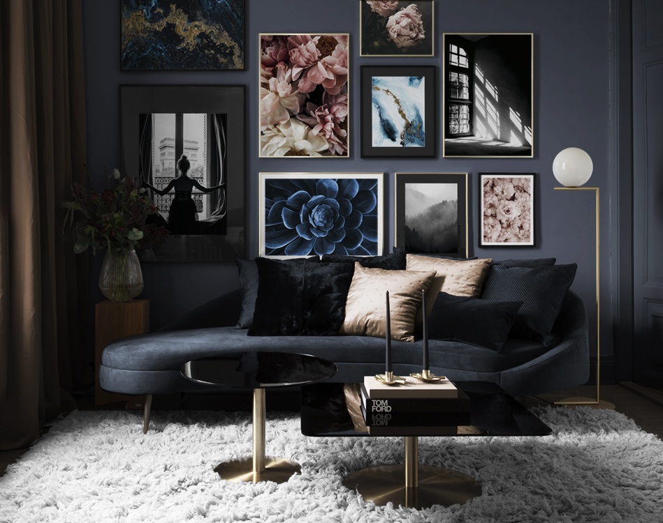 Donkere en mysterieuze interieurinspiratie