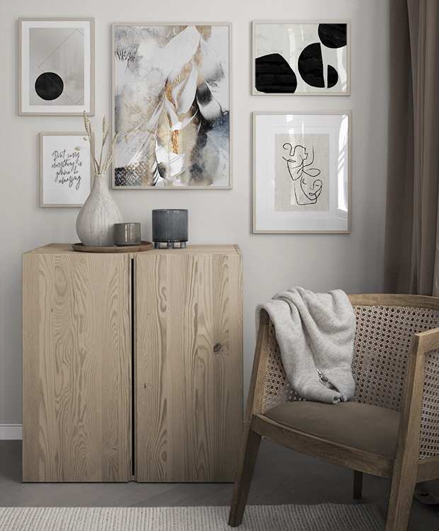 Grafische illustraties houten details
