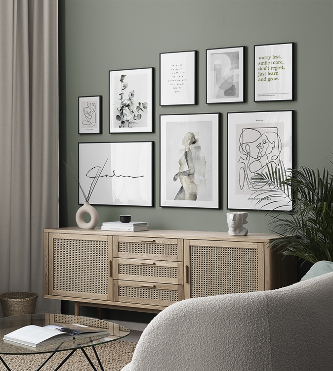 Groen en beige