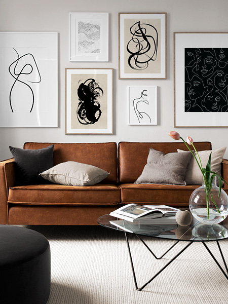 Moderne kunstmotieven van Desenio.